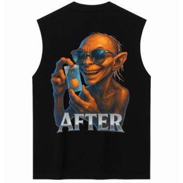 Imagem de Regata Oversized After - Estilo Streetwear em Algodão 180g, Preto, P