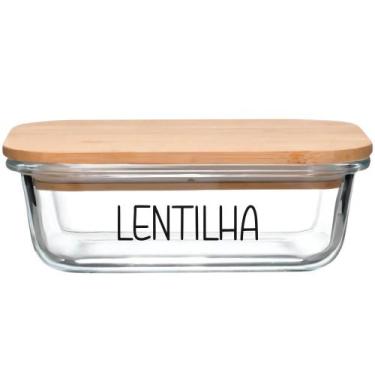 Imagem de Pote Hermético Vidro (1 Litro) Lentilha - Casa Vitá, Lentilha