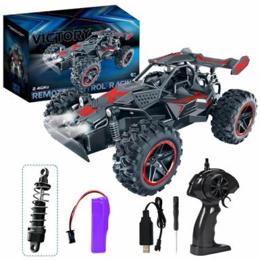 Imagem de Carrinho Controle Remoto Off-road Racing Recarregavel Traçao 4x2 Super