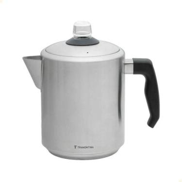 Imagem de Cafeteira Percoladora Tramontina Em Aço Inox Com Cabo De Baquelite 2 L