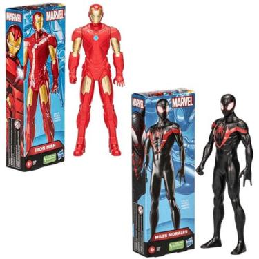 Imagem de Bonecos Super Heróis Miles Morales Homem de Ferro Expression - Hasbro