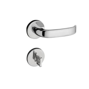 Imagem de Fechadura Pado Cromado Zm Magnum Para Banheiro Roseta 93180B