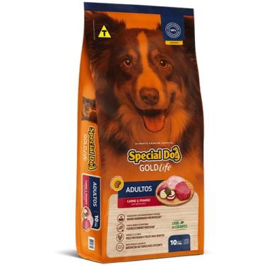 Imagem de Ração Premium Especial Special Dog Gold Life Carne e Frango para cães 