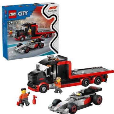Imagem de Caminhão de Exposição Com Carro F1 Audi City 60493 - LEGO