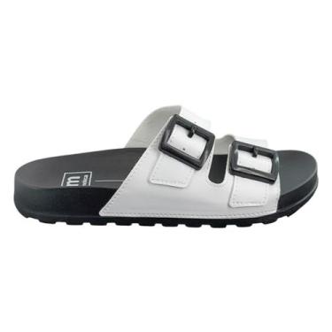 Imagem de Papete feminina  Moleca Rasteirinha casual, 35, Branco