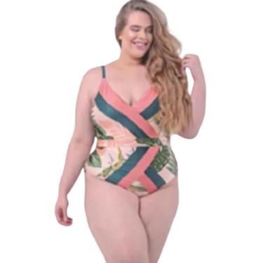 Imagem de Body Plus Size Maio Estampado Blogueira Papilloo, 50