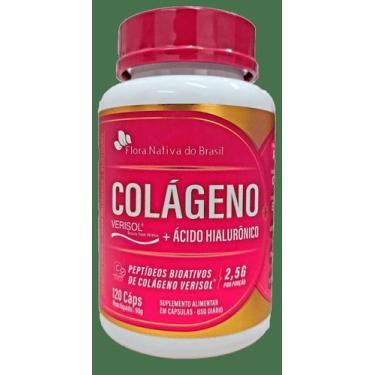 Imagem de Colágeno Verisol + Ácido Hialurônico Com Biotina 120 Caps - Flora Nati