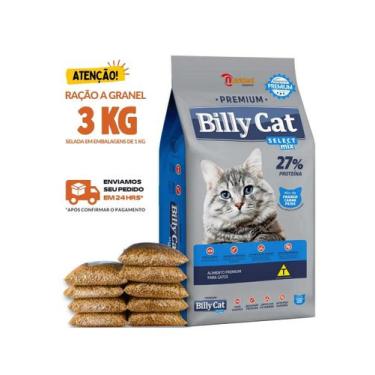 Imagem de Kit 3 KG Ração Para Gato Billy Cat Select Mix  Granel