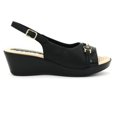 Imagem de Sandalia Piccadilly 540405 Joanete Esporão Leve Feminino, 35, Preto, B