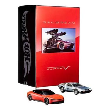 Imagem de Set Delorean Dmc-12 Alpha Hotwheels 1:64, Prateado