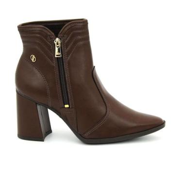 Imagem de Bota Feminina Dakota Original D2395 Casual Confortavel Salto, 38, Marr