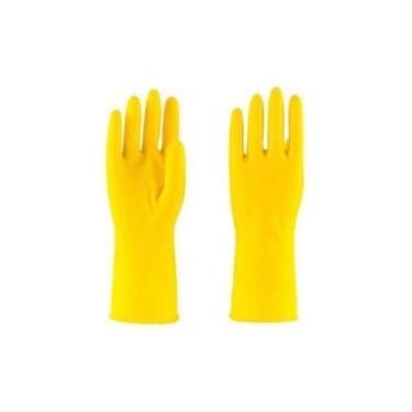 Imagem de Luva De Latex 600 Amarela - Kit 12 Pares - Plastcor
