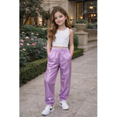 Imagem de Calça Jogger Infantil Menina Trick Nick Cor:Modelo 04Tamanho:03, Model