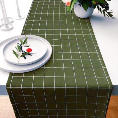 Imagem de Trilha Caminho de Mesa Natal Liso Poá Xadrez Floral Dourado 2 x 0,42m 