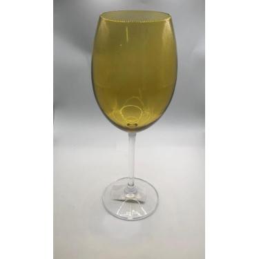 Imagem de Taca de vinho de cristal  banquet amarela 580ml-wolff