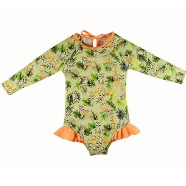 Imagem de Maiô Infantil Manga Longa Safari Proteção UV 50+ Grow Up, 2