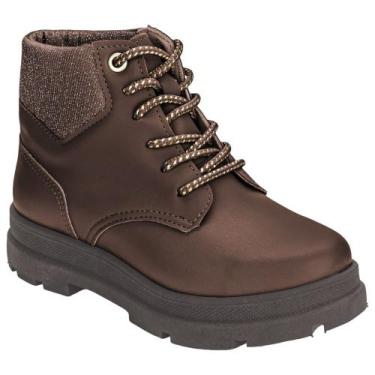 Imagem de Coturno Infantil Kidy 363-0033 Menina, Camel, 29