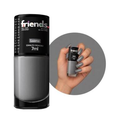 Imagem de Esmalte Cremoso Cinza Luana Friends 7ml Cor Vibrante