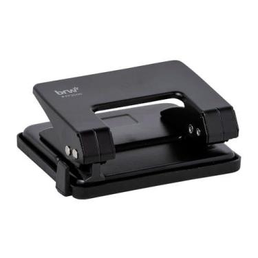 Imagem de Perfurador De Papel Metal 2 Furos P/20Fls Preto - BRW