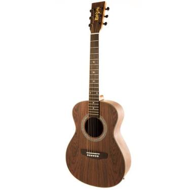 Imagem de Violão rozini rx115atflp presença brasil mini aço fosco louro preto, N