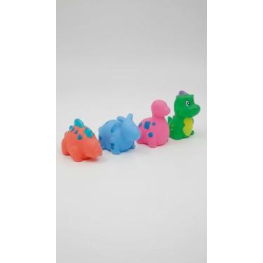 Imagem de Kit 4 Bichinhos Dinossauros Hora Banho Crianças - Congratulations Stor