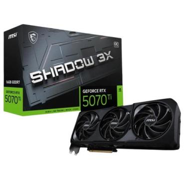 Imagem de Placa de Vídeo MSI GeForce RTX 5070 Ti Shadow 3X OC 16GB GDDR7 256 Bit