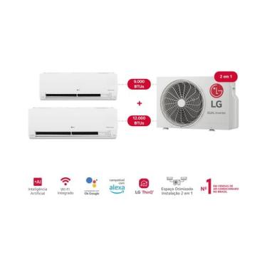 Imagem de Ar-Condicionado LG AI Dual Inverter Voice Bi-Split Frio (Evaporadoras 