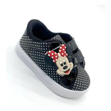 Imagem de Sapatinho de Bebê Tenis de Bebe Minn i Preto Sapato Calçado Infantil M