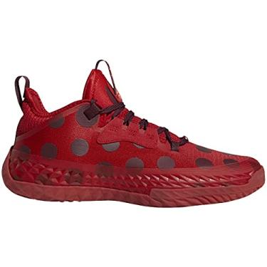 Imagem de adidas Tênis de basquete unissex Harden Vol. 5 Futurenatural, Team Power Vermelho/Team Maroon/Solar Red, 8.5 Women/8.5 Men