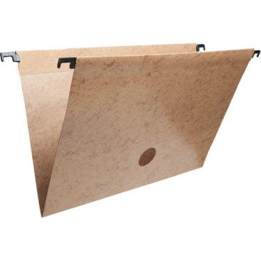 Imagem de Pasta Suspensa Marmorizada Castanha Haste Plastica 10 und