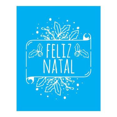 Imagem de Stencil Tamako Feliz Natal - 20X25Cm - Ref B788