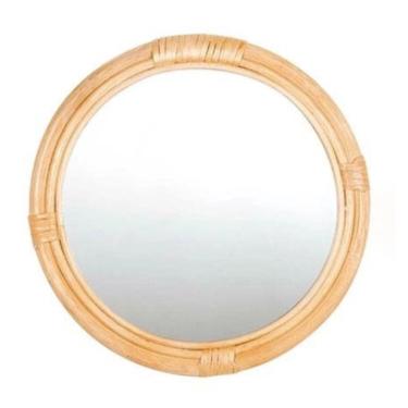 Imagem de Espelho em rattan redondo rustic 50 cm