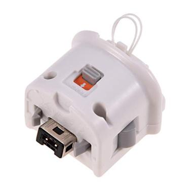 Imagem de Para Wii Motion Plus Adapter, para Wii Motionplus Attachment Motion Plus Sensor Adapter com capa de silicone, para Wii Remote Controller, presentes para jogadores(Branco)