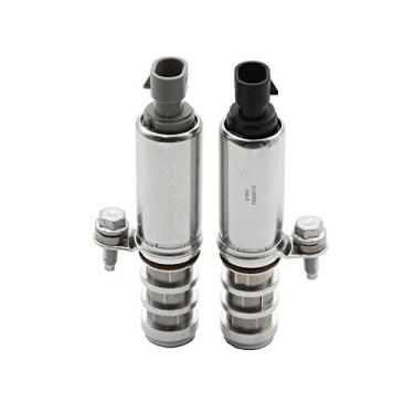 Imagem de Válvula de controle solenoide com 2 peças de admissão e exaustão, atuador de posição do eixo de comando, válvula de controle solenoide 12655420 12655421 917-216 para GM Chevy Cobalt Malibu G5 G6 HHR Buick Pontiac 2.0L 2.2L 2.4L