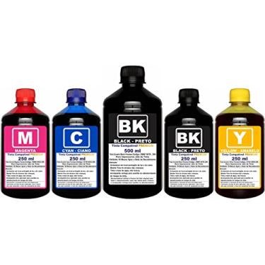 Imagem de AUTHENTIC INK Kit de Tintas para Impressoras EPSON L3150, L3250, L3110, L3210, L1250, L5190 - 1,5 Litro - Preta, Ciano, Magenta, Amarela - Colorido