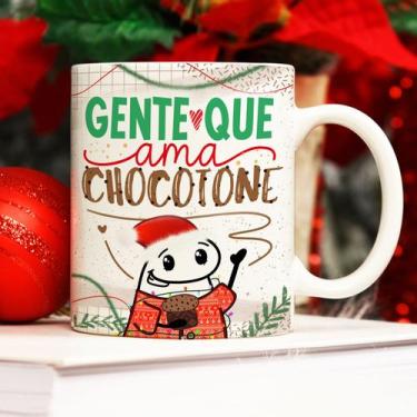 Imagem de Caneca Flork Meme Frases De Natal: Gente Que Ama Chocotone - Caneca De
