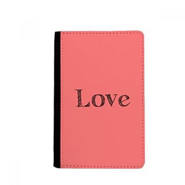 Imagem de Carteira Love Word com citação inspiradora para o dia dos namorados para passaporte Notecase Burse, Multicolor