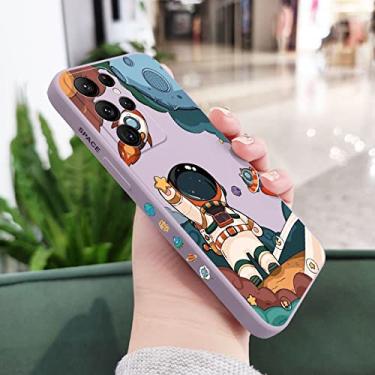Imagem de Capa de telefone astronauta para Samsung Galaxy S22 S21 S20 Ultra Plus FE S10 S9 S10E Note 20 ultra 10 9 Plus Capa, roxo claro, para Galaxy Note 10 Plus