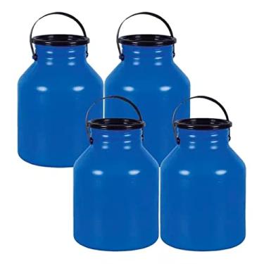 Imagem de 4 Leiteiras 10 Litros Galão Vasilhame Bombona Leite Injesul