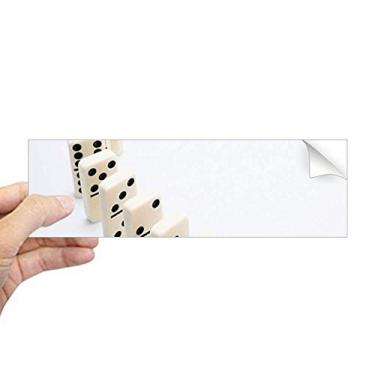 Imagem de DIYthinker Domino Pai Gow Photo Gambling retangular adesivo para janela de notebook
