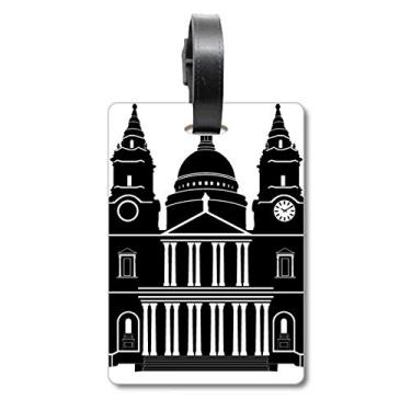 Imagem de England Building United Kingdom Outline Reino Unido Mala Etiqueta Bagagem Cartão de Bagagem Scutcheon Etiqueta