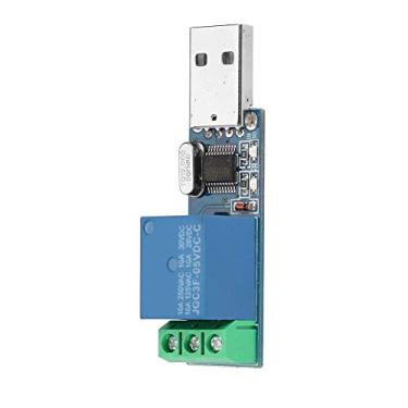 Imagem de Placa de relé de controle USB, módulo de relé USB, com indicador de energia LED para módulo de relé de controle de porta serial doméstica, indústria de comunicação de porta serial