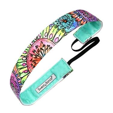 Imagem de Faixa de cabelo feminina para meninas da Sweaty Bands – Faixa de cabelo esportiva antiderrapante com forro de veludo – Kabloom