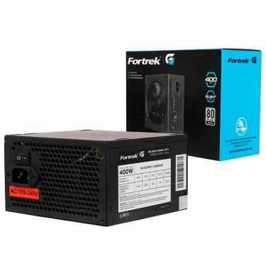 Imagem de Fonte ATX Fortrek Black Hawk, 400W, Bivolt Automático, 80 Plus White, PFC Ativo, Preto - 70458
