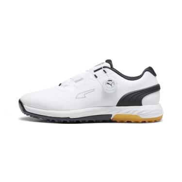 Imagem de Puma Golf Alphacat Nitro Disc Tênis masculino, Puma White-puma Black-gum, 45