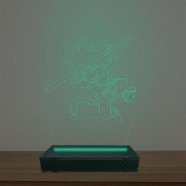 Imagem de Luminária Led 3d Goku Abajur Luxo