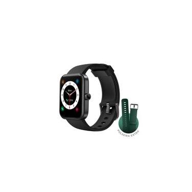 Imagem de Smartwatch KaBuM! Smart 700, Preto, Pulseira Extra Verde Escuro, Compatível IoT Alexa - KBSAC018