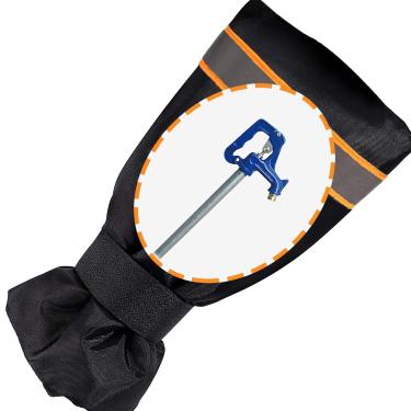 Imagem de Meias de cobertura de torneira para uso ao ar livre 63 cm A x 33 cm L para proteção contra congelamento de inverno, capa de torneira grande para fora, capa de torneira de quintal reutilizável, isolamento de água longa anticongelante - 1 peça