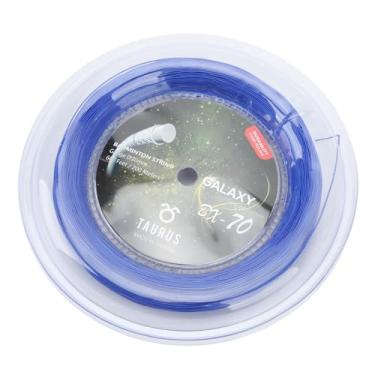 Imagem de Linha de Raquete de Nylon, Textura Transparente Resistente a Choques 200 M Cabo de Raquete de Badminton de Alta Resistência para Esporte (Azul)