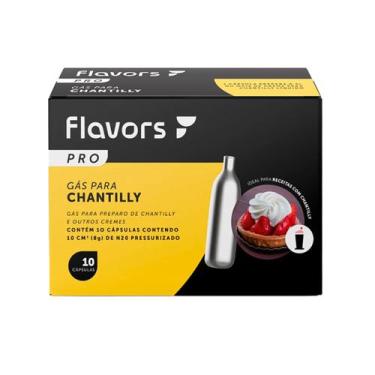 Imagem de Cápsulas De Gás Para Chantilly Flavors Pro Para Sifão 10Un